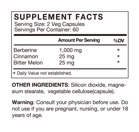 Berberine+Ceylon Cinnamon+Bitter Melon