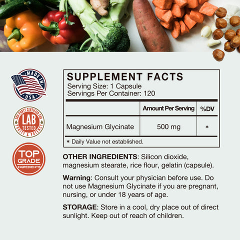 Magnesium Glycinate 500mg